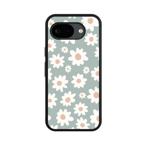 Google Pixel 10a Base Case Gänseblümchen Muster grün