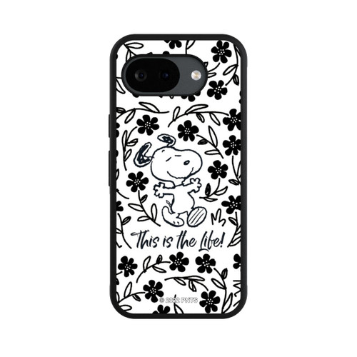 Google Pixel 10a Base Case Snoopy schwarz und weiß This Is The Life