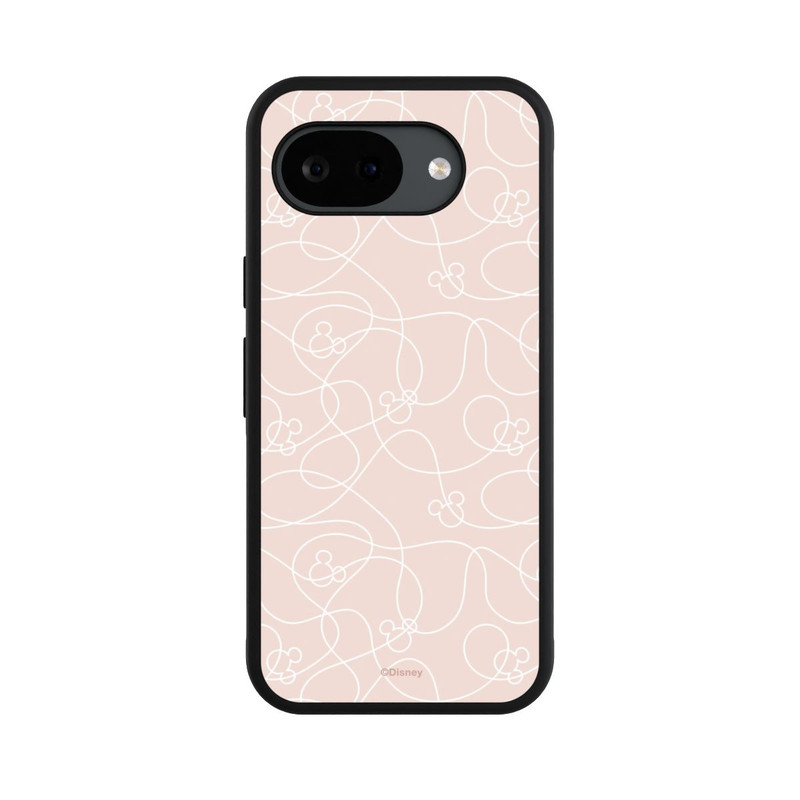 Pixel 10a Base Case Micky Line Art Muster Rosa