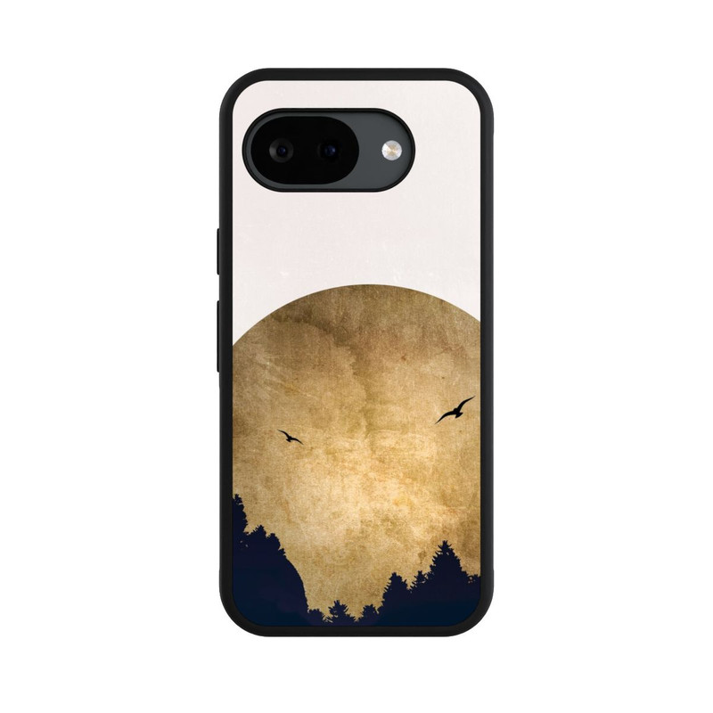 Pixel 10a Base Case Zwei Vögel vor Mond