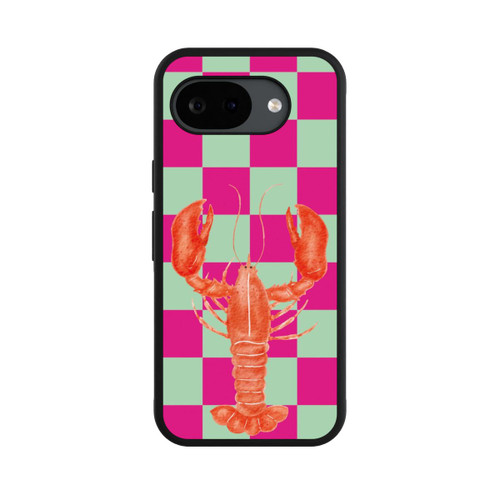 Google Pixel 10a Base Case Pink Checkers Lobster