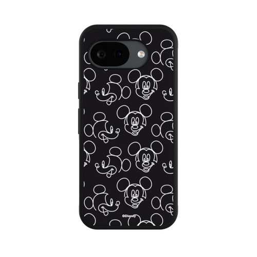 Google Pixel 10a Base Case Disney Mickey Muster Schwarz