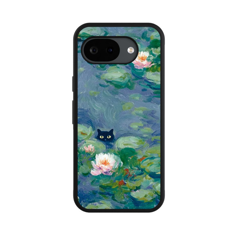 Pixel 10a Base Case Katze im Teich Gemälde Impressionismus