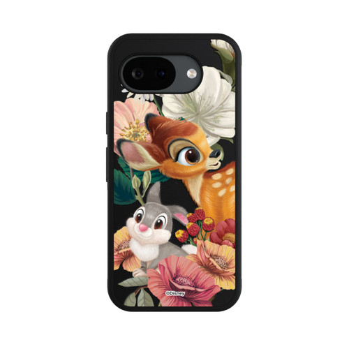 Google Pixel 10a Base Case Bambi und Klopfer Blumen Transparent
