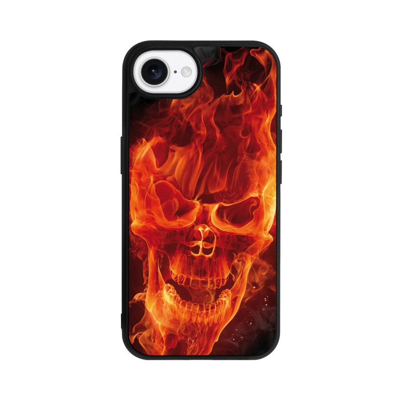 iPhone 17e Base Case Burning Skull