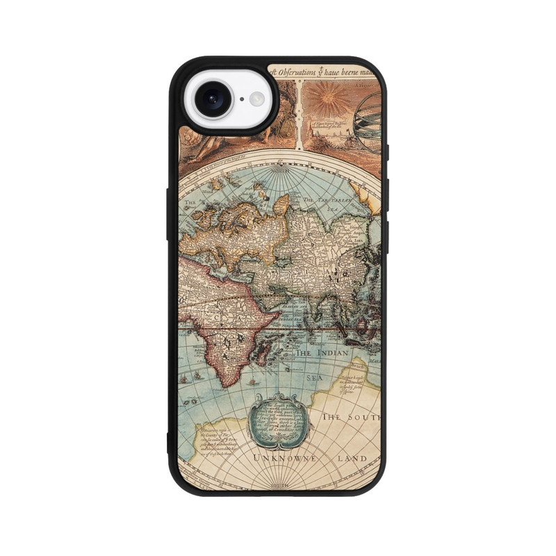 iPhone 17e Base Case Vintage Weltkarte