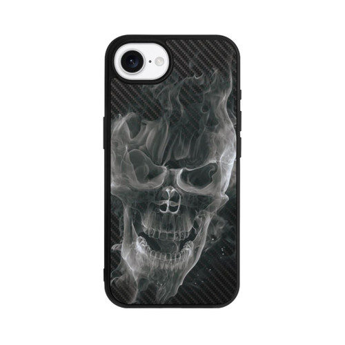 Apple iPhone 17e Base Case rauchender Totenkopf Carbon