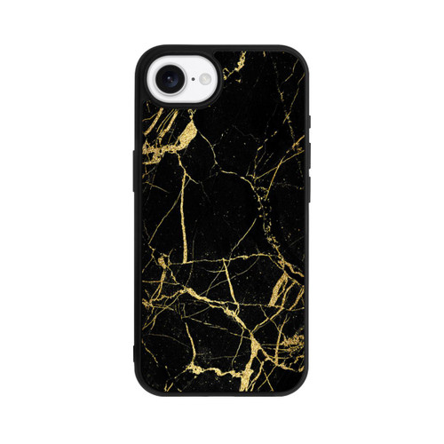 Apple iPhone 17e Base Case Schwarzgoldener Marmor-Look