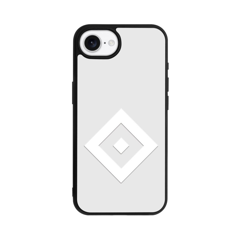 iPhone 17e Base Case Rauten Logo auf HSV Grau