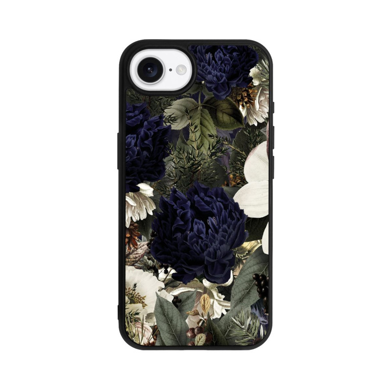 iPhone 17e Base Case Dunkle Mitternachts Barock Vintage Blumen
