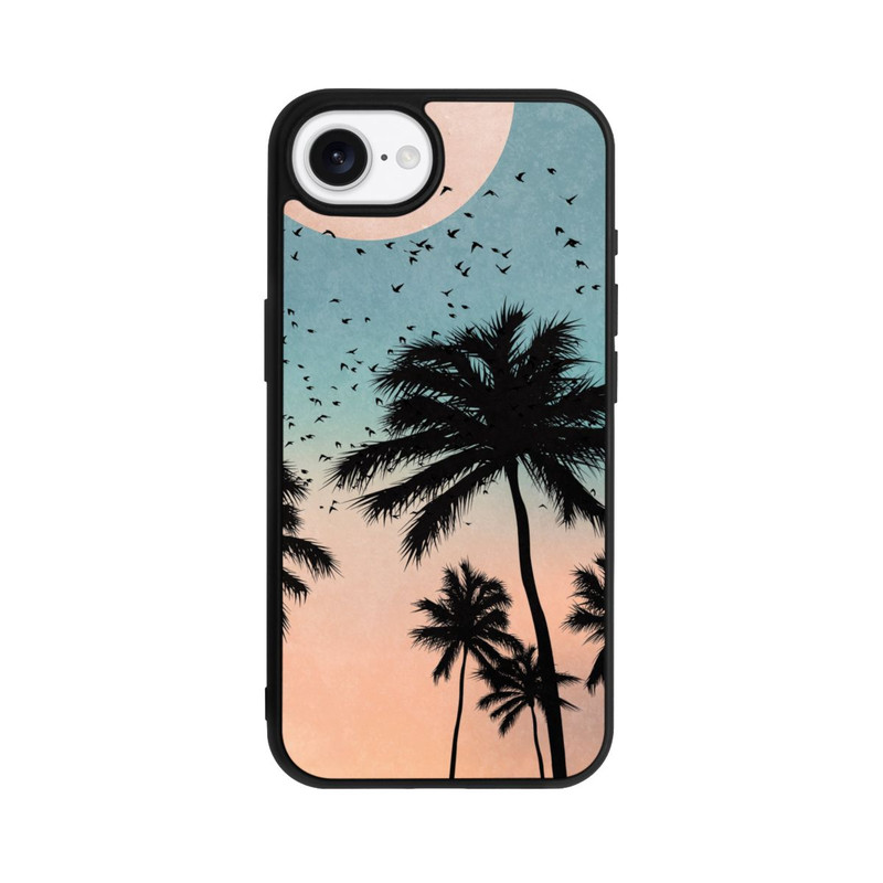 iPhone 17e Base Case Sonnenaufgang Palmen