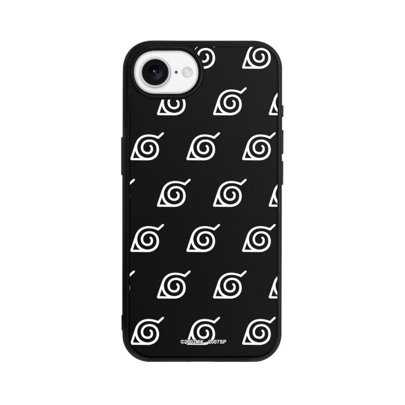 iPhone 17e Base Case Weißes Konoha-Muster Transparent