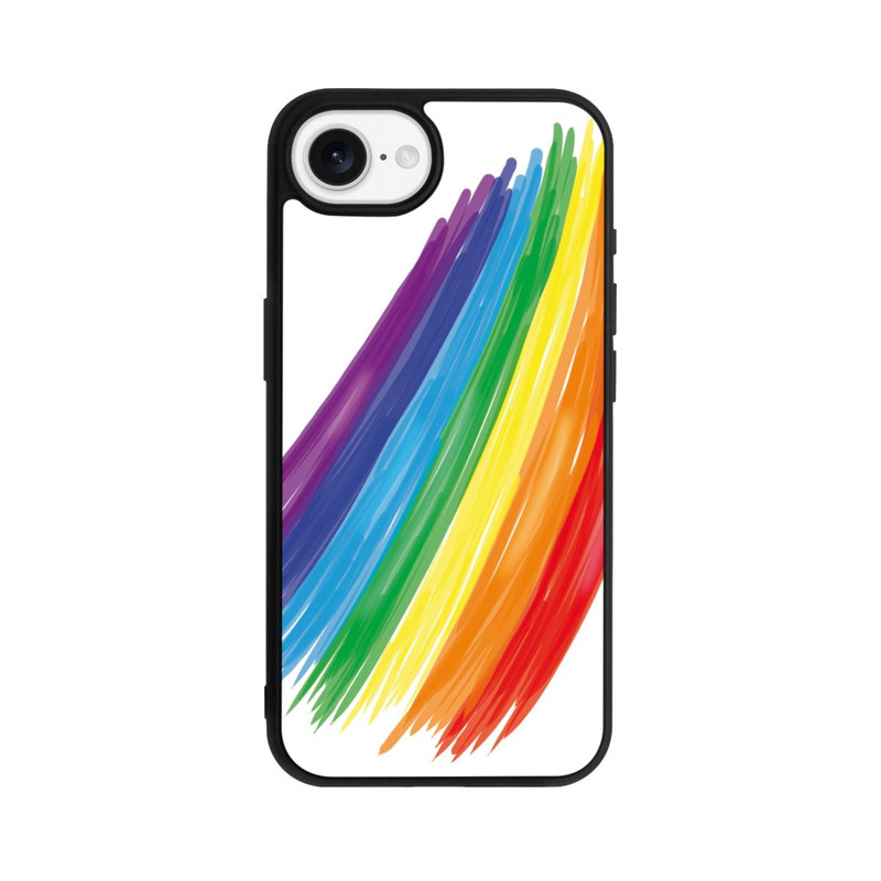iPhone 17e Base Case Rainbow Paint Brush