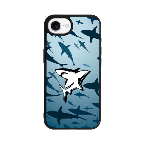 Apple iPhone 17e Base Case Haie Muster Blau
