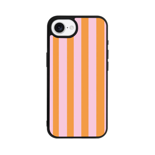 Apple iPhone 17e Base Case Orange Rosa Streifen