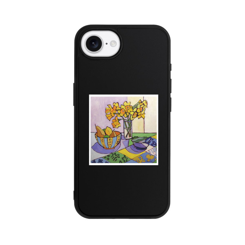 iPhone 17e Base Case Daffodil Patchwork, 2023, by Catherine J Martzloff