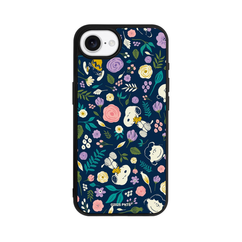 iPhone 17e Base Case Peanuts Dark Flower Pattern