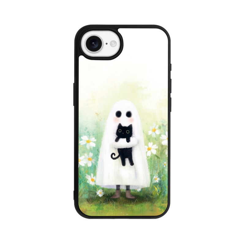iPhone 17e Base Case Geist und Katze Halloween mit KI
