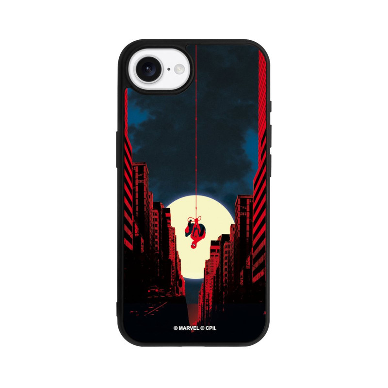 iPhone 17e Base Case Spider-Man Marvel between Skyscrapers