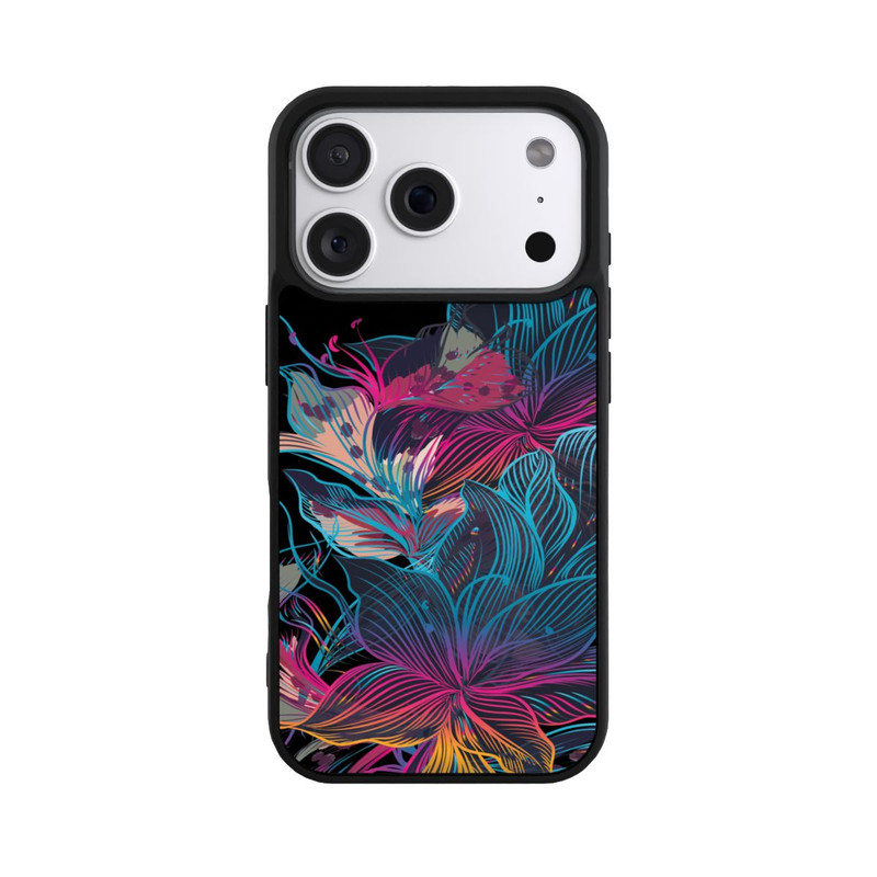 iPhone 18 Pro Base Case Neon Flower Power