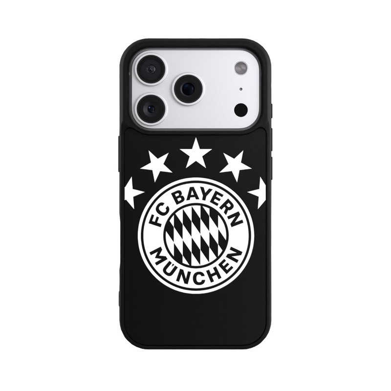 iPhone 18 Pro Base Case FCB Logo einfarbig mit Sternen - ohne Hintergrund