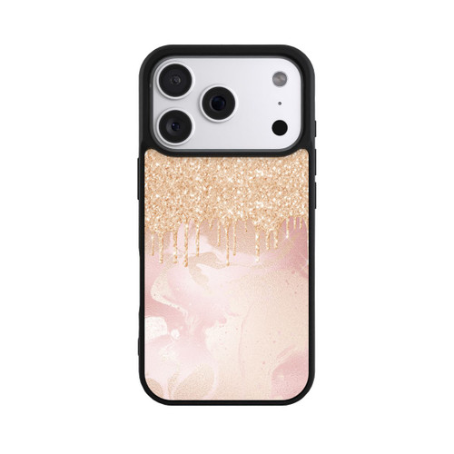 Apple iPhone 18 Pro Base Case  Roségoldener Glitzer Tropfen Look