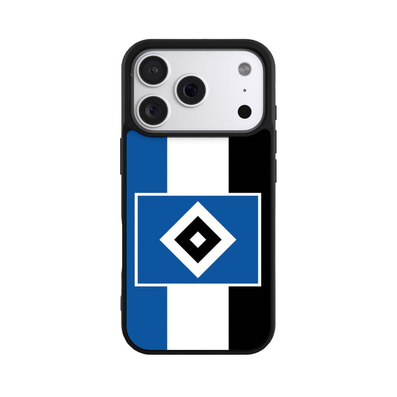 iPhone 18 Pro Base Case HSV Streifen - Blau-Weiß-Schwarz