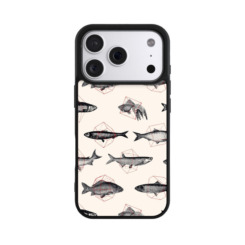 iPhone 18 Pro Base Case Fische in Geometrie