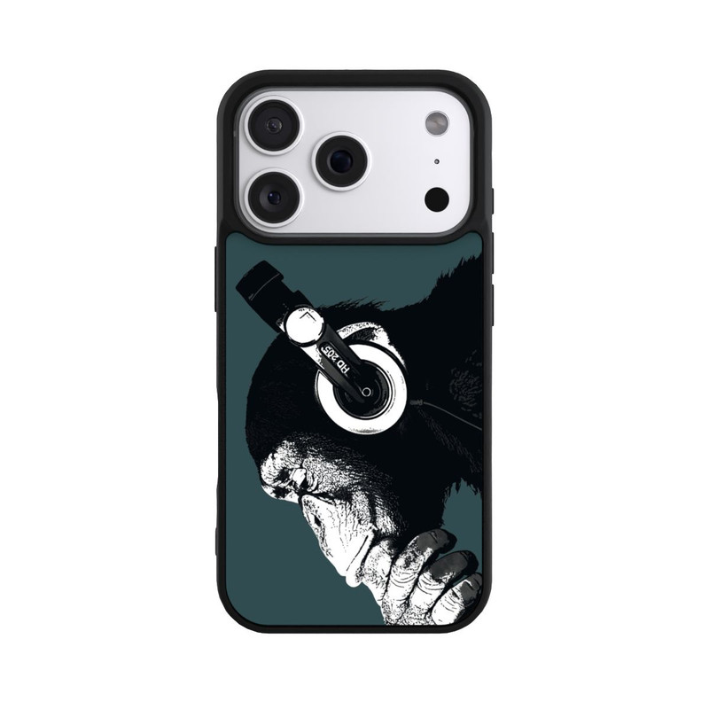 iPhone 18 Pro Base Case Denkender Affe Blau