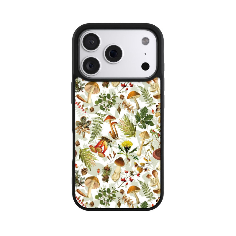 iPhone 18 Pro Base Case Pilzmuster Weiß