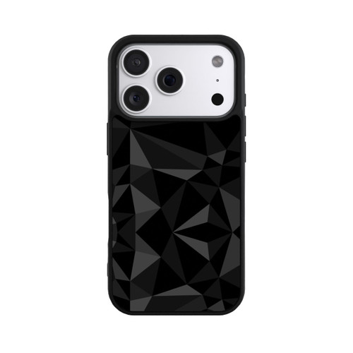 Apple iPhone 18 Pro Base Case Polygonmuster schwarz