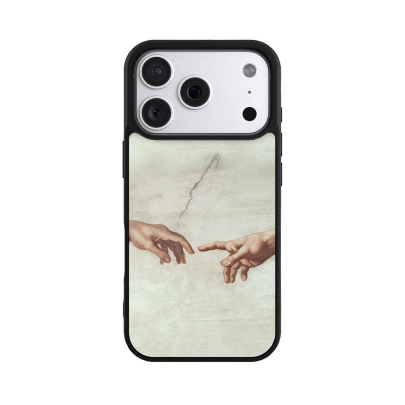 iPhone 18 Pro Base Case Die Hände von Gott und Adam von Michelangelo Buonarroti