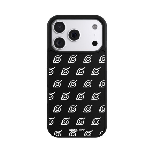 Apple iPhone 18 Pro Base Case Weißes Konoha-Muster Transparent