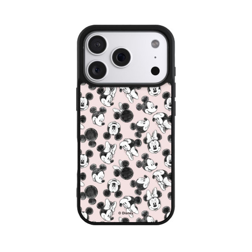 Apple iPhone 18 Pro Base Case Minnie &amp; Mickey Viele Gesichter Pink
