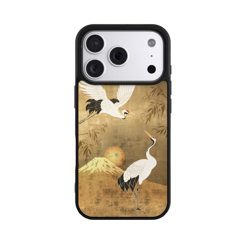 iPhone 18 Pro Base Case Kraniche Gold Japan 1