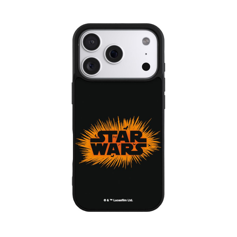 iPhone 18 Pro Base Case Star Wars Logo Orange Halloween Explosion