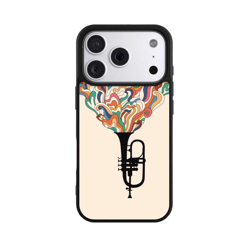 iPhone 18 Pro Base Case Flügelhorn Jazz bunt