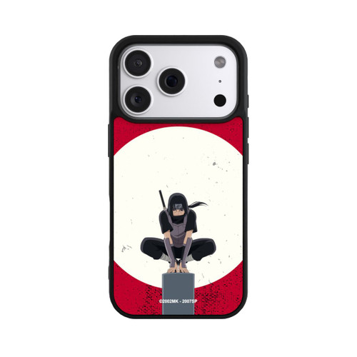 Apple iPhone 18 Pro Base Case Itachi Uchiha Symbol Roter Hintergrund