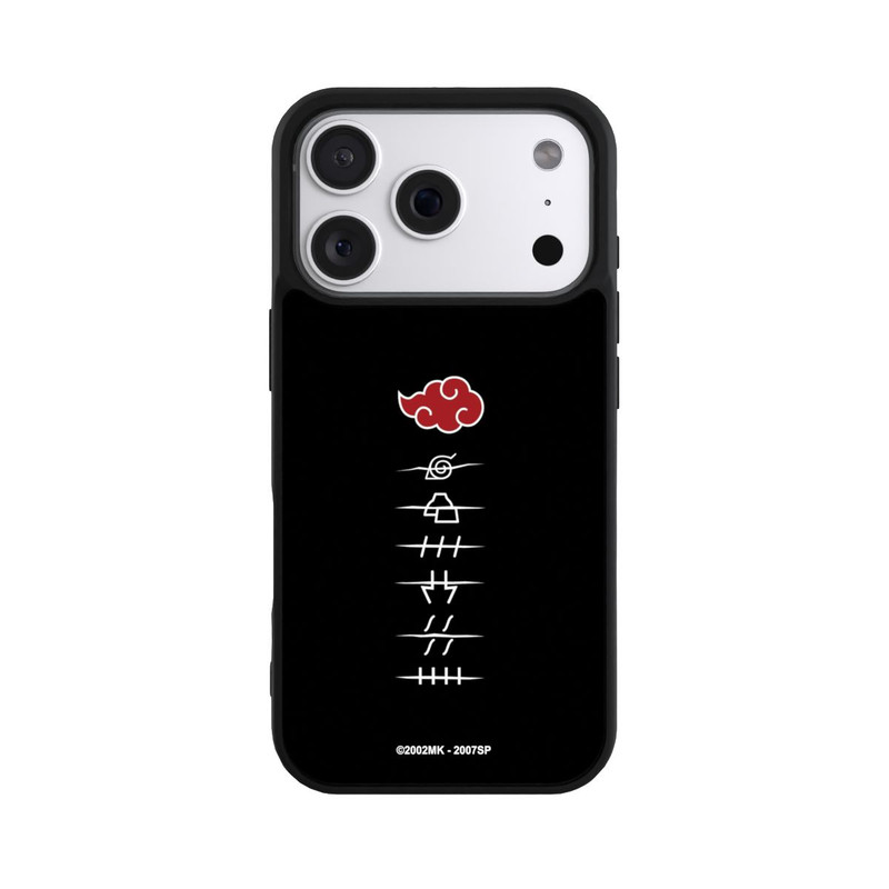 iPhone 18 Pro Base Case Akatsuki Mitgliedssymbole Schwarz