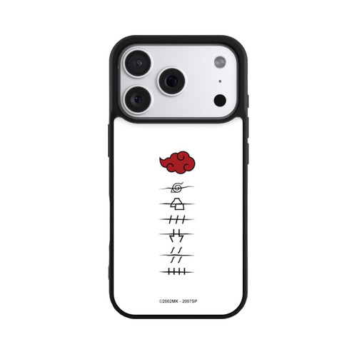 Apple iPhone 18 Pro Base Case Akatsuki Mitgliedersymbole Weiß