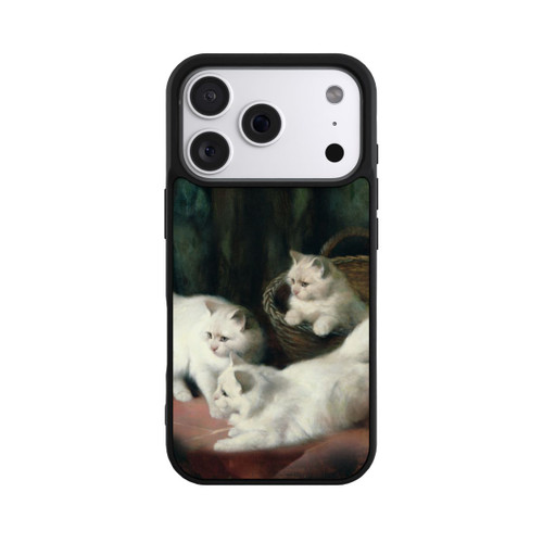 Apple iPhone 18 Pro Base Case Three White Angora Kittens