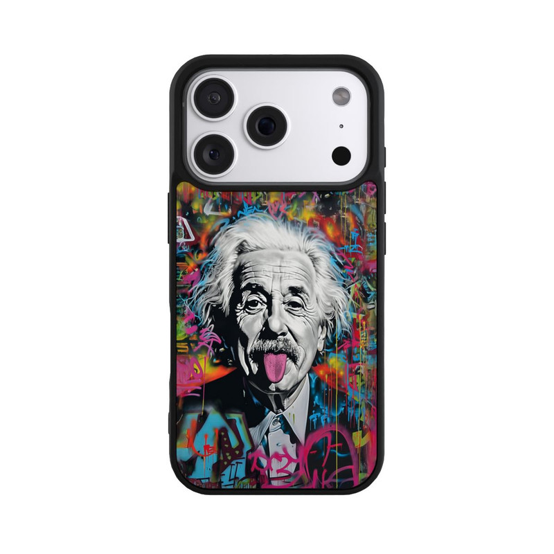 iPhone 18 Pro Base Case Physiker Bunte Zunge Raus