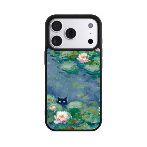 Apple iPhone 18 Pro Base Case Katze im Teich Gemälde Impressionismus