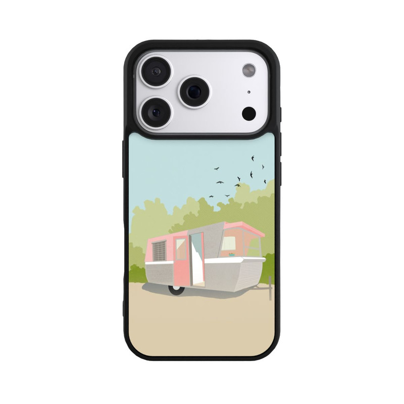 iPhone 18 Pro Base Case Retro Glamping by Roberta Murray