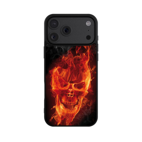 Apple iPhone 18 Pro Max Base Case Burning Skull