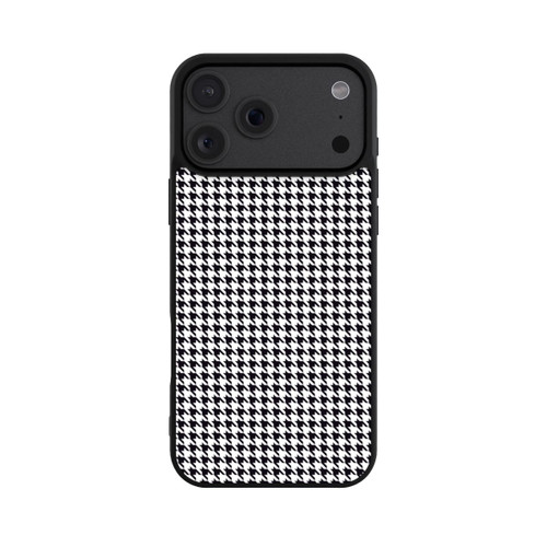 Apple iPhone 18 Pro Max Base Case Hahnentritt Schwarz Weiß