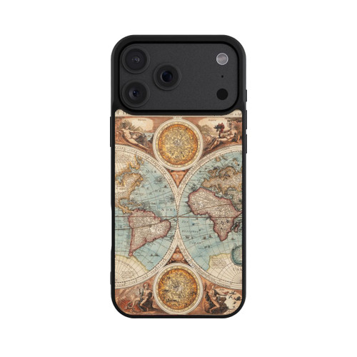 Apple iPhone 18 Pro Max Base Case Vintage Weltkarte