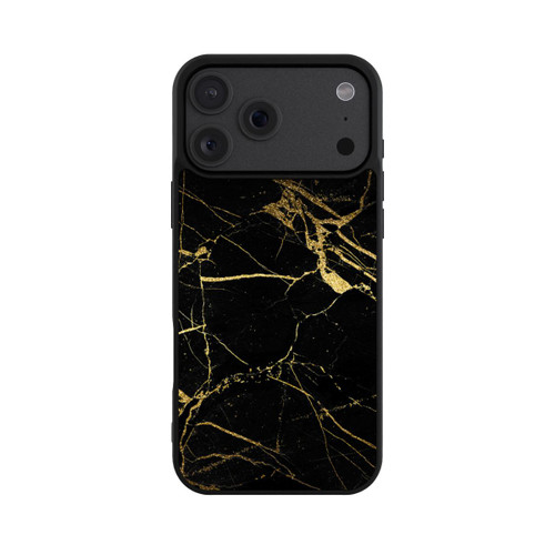 Apple iPhone 18 Pro Max Base Case Schwarzgoldener Marmor-Look