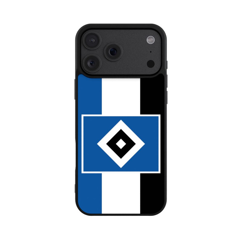 iPhone 18 Pro Max Base Case HSV Streifen - Blau-Weiß-Schwarz