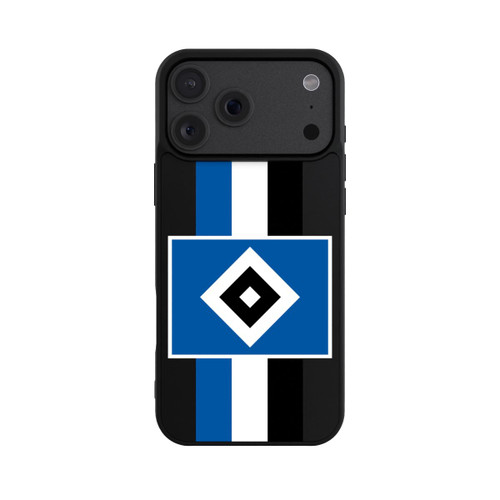 Apple iPhone 18 Pro Max Base Case HSV Streifen - Blau-Weiß-Schwarz - ohne Hintergrund